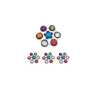 Baby Einstein Curiosity Clutch Fidget Sensory Toy and Pop It Rattle, BPA Free Infant Teether, Age 3 Months+ (Pack of 4)