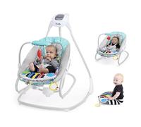 Baby Einstein Explorers Kick to It 4-in-1 Musical Swing & Rocker, with Removable Piano, 0+ Months