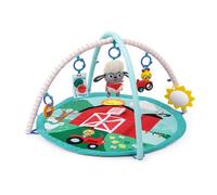 Baby Einstein Farm Explorers Happy Harvest Touch & Feel Activity Gym, with Musical Plush Sheep Ages 0 Months and Up