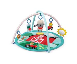 Baby Einstein Farm Explorers Happy Harvest Touch & Feel Activity Gym, with Musical Plush Sheep Ages 0 Months and Up