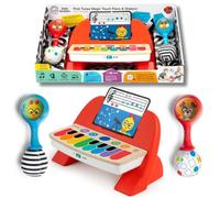 Baby Einstein First Tunes Magic Baby Gift Set with Two Rattles and Piano, Unisex, 6 Months