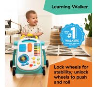Baby Einstein, Musical Mix ‘N Roll 4-in-1 Activity Walker and Table, Educational