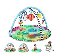 Baby Einstein, Sea Floor Explorers 2-in-1 Water Mat Play Gym, 4 Modes for Baby to Play, 5 Detachable Toys, Easy to Transport, Newborn+ Multicoloured
