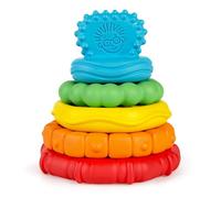 Baby Einstein Stack & Teethe Multi-Textured Easy-to-Grasp 5-Piece Teether Toy Set, Ages 3 Months +