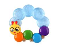 Baby Einstein, Teether-pillar Rattle and Chill Teething Aid Toy, Soothing relief, Multisensory Stimulation, Massages Sore Gums, Easy to Hold, Water f