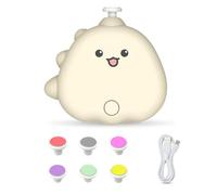 Baby Electric Nail File - Safe & Quiet, 6 Filing Heads, 3 Speed Modes, Automatic Babies Nail Clippers Trimmer for Boys Girls Children KidsTollders New Born, Grooming Care Essentials for Newborns