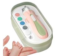 Baby Electric Nail Trimmer, Rechargeable Electric Nail Grinder with Dust Cover, LED Light Fingernail Clippers for Men, Thick Nails, and Gentle Nail Care, Electric Nail Grinder Baby,