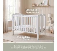 Baby Elegance Laba Cot - White Baby Elegance White