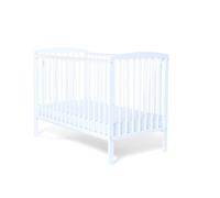 Baby Elegance Starlight Baby Cot Bed, Mattress Not Included (White) | For Cot Bed Sheets 120x60 Fitted, Wooden Finish with Adjustable Height, Durable Teething Rails, Convertible Space Saver Cot