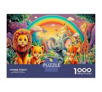 Baby Elephant Bath 1000Piece JigsawPuzzleNoah's Ark ForAdult Challenging Brainteasing Age12+byth EducationalGames Fun, Challenging 38x26cm/1000pcs