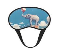 Baby Elephant Heads The Ball Sleep Mask Soft Eye MaskBlindfold Eyeshade Smooth Comfortable Eye Cover with