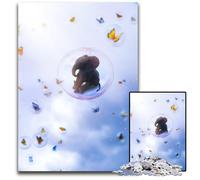 Baby Elephant in Bubble 1000Pc Adults Jigsaw Puzzle Puzzles for Adults Creative Family Game & Home Decor for Teenagers 1000 PCS(75x50cm)