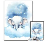 Baby Elephant Jigsaw Puzzle 1000 Pieces Jigsaw Puzzles Brain Challenge for Teenagers & Home Decor 1000 PCS(75x50cm)
