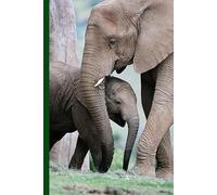 Baby Elephant Mother & Child 6x9 College Ruled Journal Notebook | 110 Pages | Date Space | Matte Cover | Ideal for Students, Writers, & Daily Journaling | Great Gift for Elephant Lovers