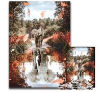 Baby Elephant Reflection Jigsaws 1000 Pieces for Adults Puzzles for Adults Family Activity Brain Teaser Home Decor 1000 PCS(75x50cm)