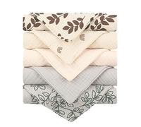 Baby Face-Towel Soft Burp Cloth Breathable Toddler Wash Cloth Square Towel Drooling Bib Facecloth with Hanging-Hook 5PCS Drooling Bibs for Baby Girl Drooling Bibs for Baby Drooling Bibs for Baby Bibs