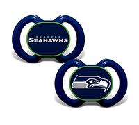 Baby Fanatic 2 Piece Pacifier Set, Seattle Seahawks