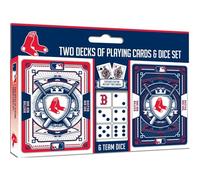 Baby Fanatic Brs3230: Boston Red Sox 2-Pack Playing Cards & Dice Set