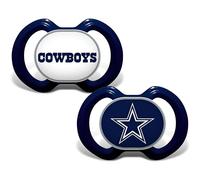 Baby Fanatic Pacifier 2-Pack - NFL Dallas Cowboys - Officially Licensed League Gear
