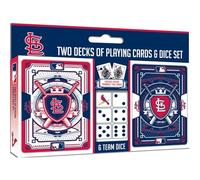 Baby Fanatics Slc3230: St. Louis Cardinals 2-Pack Playing Cards & Dice Set