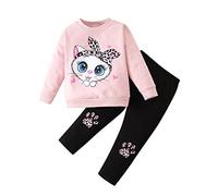Baby Fancy Dress Costumes Boy Toddler Kids Toddler Baby Girl Long Sleeve Cute Cartoon Animals Tops Blouse Leopard Print Trousers Outfits Set 2 Pieces Clothing Girls Clothing 1 Year, pink, 3-4 Jahre