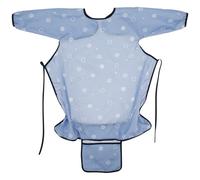 Baby Feeding Bib Polyester Long Sleeves Bib Waterproof Coverall Baby Bib Comfortable Baby Sleeved Bib Practical Toddler Sleeved Bib for 1 to 3 Years Old Toddlers 7(Blue)