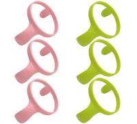Baby Feeding Bottle Handle Grip Compatible for Dr. Brown's Anti-Colic Options+ Wide Neck Baby Bottles, 2 Count (3 Green 3 Pink)