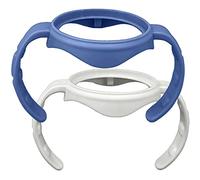Baby Feeding Bottle Handle Grip Compatible for Dr. Brown's Anti-Colic Options+ Wide Neck Baby Bottles, 2 Count, Blue & White