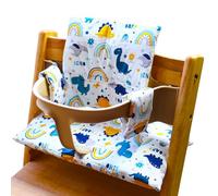 Baby Feeding Chair Cushion For Toddler Breathable Fabric Removable Accent Washable Design Comfortable Seat Pad Nonslip High Chair Cushion