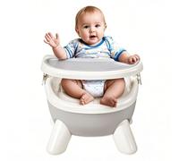 Baby Feeding Chair, Kids Dining Chair, 16.93x13.58x12.99 inch Dinosaur Shaped Support, Built in Sound Module, Double Tray System, Excellent for Seating, Playing, Daily Activities