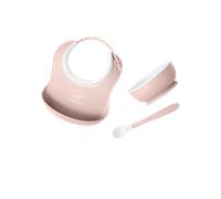 Baby Feeding Set, 3 pcs - Powder pink