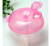 Baby Feeding Travel Storage Container Non-Spill Baby Storage Container Rotating Cap Transparent 3 Colors Feeding Box
