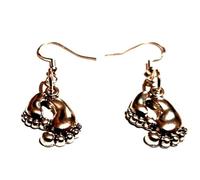 Baby Feet Earrings on Sterling Silver Hooks, Pregnancy Earrings, Pregnancy Gift, Christening Earrings, Baptism Earrings, Hippy/Boho Jewelry