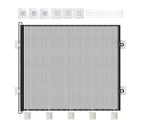 Baby Fence Retractable,76cm High Pet Barrier at Doorway | Child-Safe Assembly Without Drilling For Puppy S Kittens Suitable For Indoor And Outdoor Balcony Stair Hallway Garage Garden Bathroom