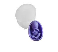 Baby Figurine Silicone Mold, Multi-Use Craft Mould for Candles, Soap, Epoxy Resin and Gypsum Handmade Home Decorations