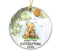 Baby First Christmas Ornaments 2025 | Adorable Newborn Baby 1st Christmas Tree Decorations 2025, Keepsake Gift, for New Baby, New Parents Gift (Winnie)