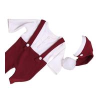 Baby First Christmas Photo Apparel Baby Romper with Hat Set Newborn Photography Props Outfit for Newborns Present