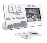 Baby First Scan Photo Frame - Baby Sonogram Picture Frame Countdown Weeks Ultrasound Picture Record Pregnancy Announcements, Pregnant Mom Gift