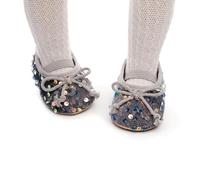 Baby First Walking Sequin Shoes Toddler Slip On Rubber Soles Sock Low Top Sparkly Sandals Infant Adjustable Strap Flats Dance Sequin Sneakers Lightweight Breathable Toddler (Grey, 3.5 Infant)