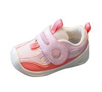 Baby First Walking Shoes Baby Shoes Toddler Mesh Trainers Non-Slip Breathable Trainers Boys Girls Children's Shoes Soft Sole Non-Slip Breathable Lightweight Trainers Running Shoes, red, 7 UK Child