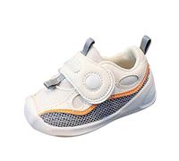 Baby First Walking Shoes Baby Shoes Toddler Mesh Trainers Non-Slip Breathable Trainers Boys Girls Children's Shoes Soft Sole Non-Slip Breathable Lightweight Trainers Running Shoes, gray, 0.5 UK Child