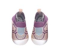 Baby First Walking Shoes Boys Girls - Baby Shoes Non-Slip Trainers Breathable Trainers Rubber Sole Soft Sock Shoes Mesh Barefoot Shoes Lightweight Slippers Comfort Walking Shoes, PK2, 7 UK Child