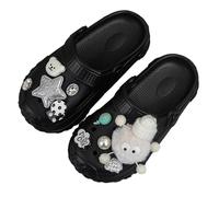 Baby First Walking Shoes Casual Summer Shoes with Closed Toe for Children, Perfect for Everyday Adventures and Relaxed Trips Aged 4 to 16 Years, Ideal for Children's Sandals 24, black, 13 UK Child