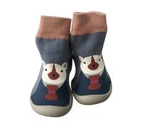 Baby First Walking Shoes Size 4 Cartoon Pattern Sock Shoes Soft Sole Crib Shoe Toddlers Crawling Shoe Kids Floor Socks Summer Thin Sock Anti-Slip Socks with Rubber Sole for Boys Girls