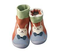 Baby First Walking Shoes Size 4 Cartoon Pattern Sock Shoes Soft Sole Crib Shoe Toddlers Crawling Shoe Kids Floor Socks Summer Thin Sock Anti-Slip Socks with Rubber Sole for Boys Girls