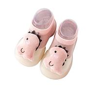 Baby First Walking Shoes-Summer and Autumn Comfortable Infant Toddler Shoes Cute Dinosaur Puppy Pattern Children Mesh Breathable Floor Pink
