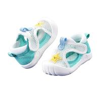 Baby First Walking Shoes Wide Fit Barefoot Shoes Mesh Breathable Soft Sole Shoe Plain Slip On Shoe Lightweight Non Slip Sandals Comfort Fit Crib Sandals for Boys Girls Toddlers Sandal White