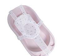 Baby Five-Pointed Bathtub Support Net Newborn Anti Slip Bath Net Pad Soft Shower Mesh Infant Bathtub Cushion Net Bathing Support Net Adjustable Mesh Bathtub Shower Pad (White-Stars)