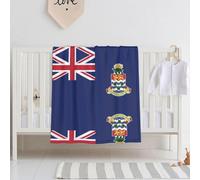 Baby Flag of the Cayman Islands Printed Blanket, Soft and Comfortable, 30 x 40 inch Size, Suitable for Cribs, naps or Daycare.