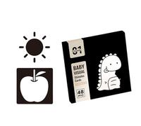 Baby Flashcards High Contrast Toy Black And White Cards Sensory Toy Newborn Babies Brains Development Flashcards Toys Black And White